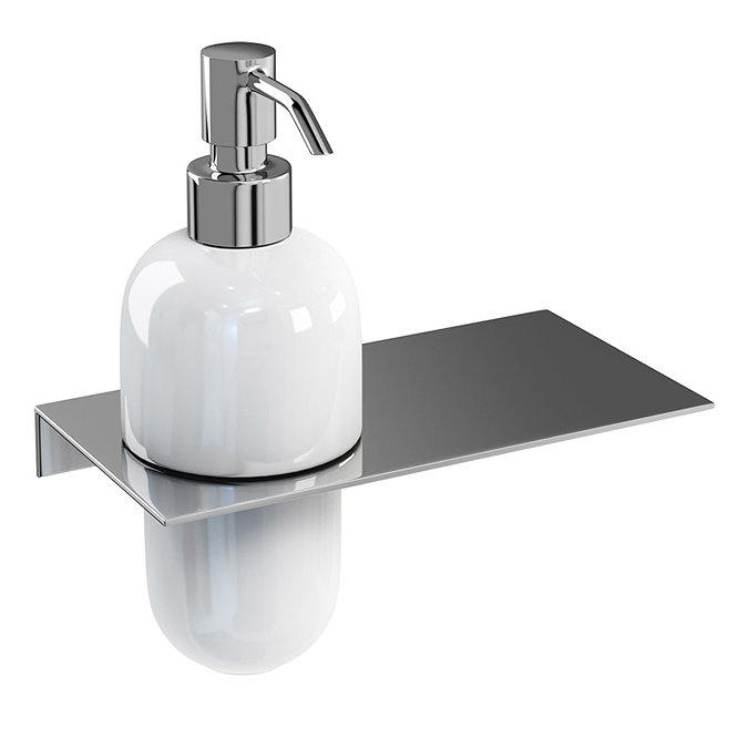 Britton Bathrooms - stainless steel shelf - offset hole - BR6 Profile Large Image