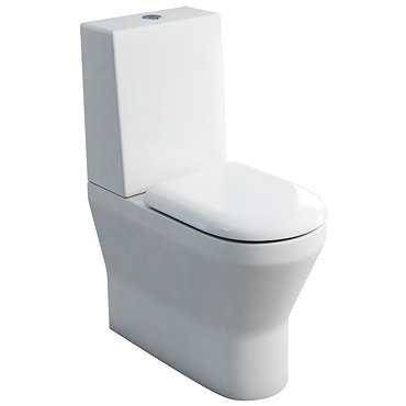 Britton Bathrooms - Tall S48 Close Coupled Toilet with One Piece Cistern & Soft Close Seat Profile L