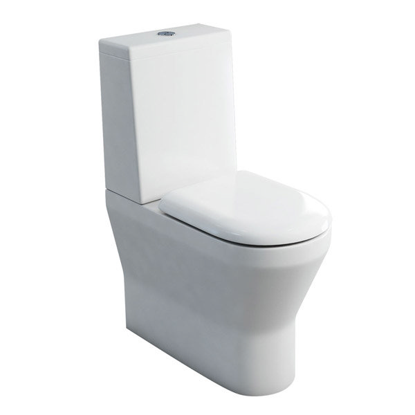 Britton Bathrooms - Tall S48 Close Coupled Toilet & Soft Close Seat Large Image