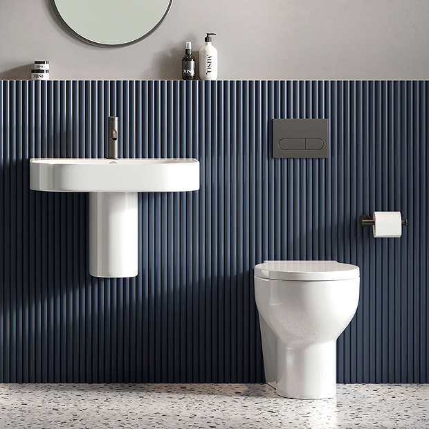 Britton Bathrooms Trim 600mm 1TH with Semi Pedestal  Profile Large Image