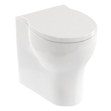 Britton Bathrooms Trim Back-to-Wall Pan + Soft Close Seat  Profile Large Image