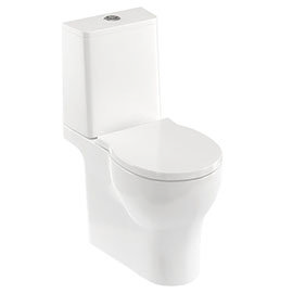 Britton Bathrooms Trim Close Coupled Toilet + Soft Close Seat Medium Image