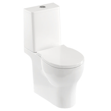 Britton Bathrooms Trim Close Coupled Toilet + Soft Close Seat  Profile Large Image