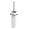 Britton Bathrooms - WC Brush in a Ceramic holder on a Stainless Steel shelf Holder Large Image