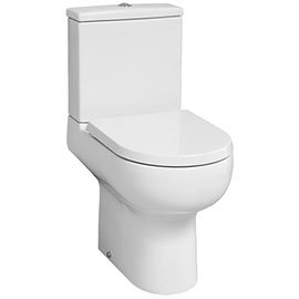 Britton Bathrooms Zen Close Coupled Toilet + Soft Close Seat Medium Image