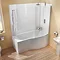 Britton Clearline EcoRound 1700mm Shower Bath Profile Large Image
