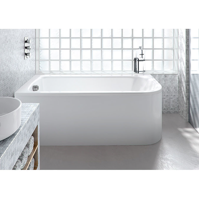 Britton Clearline Viride 1700mm x 750mm Offset Bath Profile Large Image