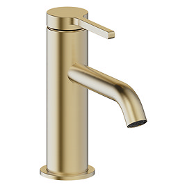 Crosswater Malu Slim Basin Mixer Tap - Brushed Brass