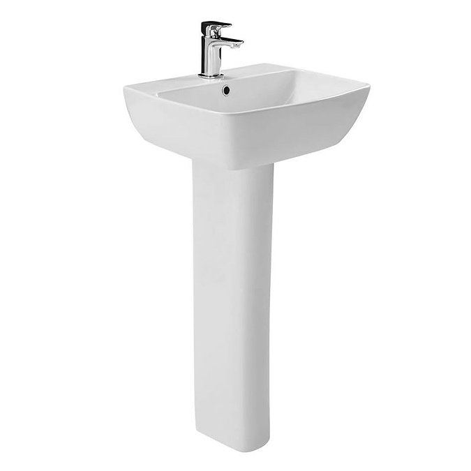 Britton MyHome 50cm 1TH Basin with Full Pedestal Large Image