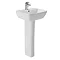 Britton MyHome 55cm 1TH Basin with Full Pedestal Large Image