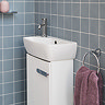 Britton MyHome Cloakroom Floor Standing Vanity Unit - White  Profile Large Image
