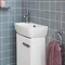 Britton MyHome Cloakroom Wall Hung Vanity Unit - White  Profile Large Image
