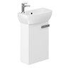 Britton MyHome Cloakroom Wall Hung Vanity Unit - White Large Image
