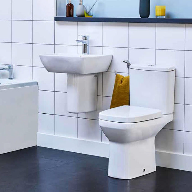 Britton MyHome Close Coupled Toilet + Soft Close Seat  Profile Large Image