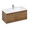 Britton Shoreditch 1000mm Wall-Hung Single Drawer Vanity Unit - Caramel Large Image