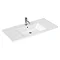 Britton Shoreditch 1000mm Wall-Hung Single Drawer Vanity Unit - Matt Grey Profile Large Image