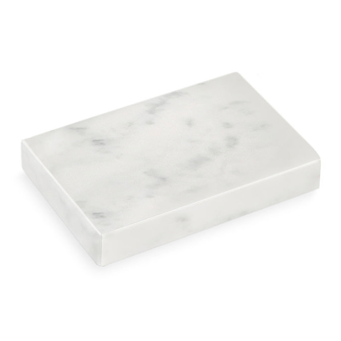 Britton Shoreditch 650mm Single Drawer Vanity Unit with Chrome Handle & Carrara White Worktop - Matt