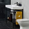 Britton Shoreditch Frame 600mm Basin & Black Wash Stand  Profile Large Image