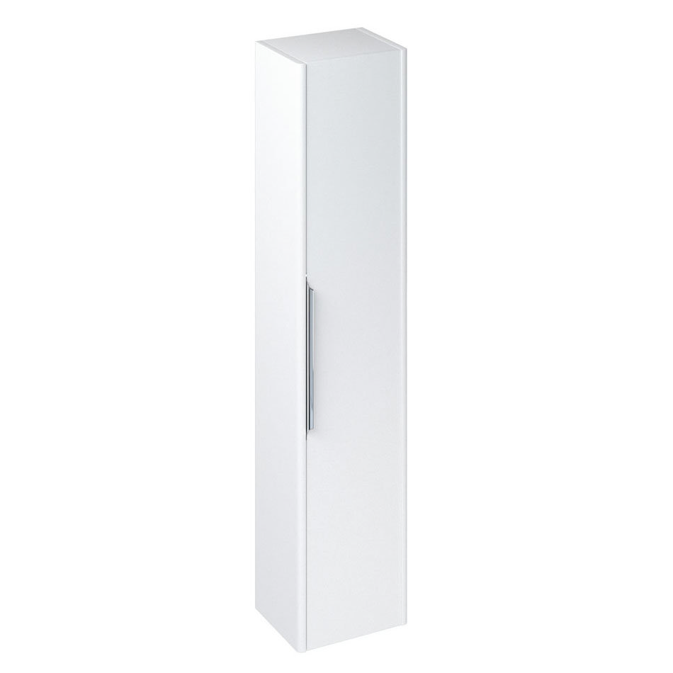 Britton Shoreditch Wall-Hung Tall Cabinet - Matt White