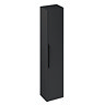 Britton Shoreditch Wall-Hung Tall Cabinet with Black Handle - Matt Grey Large Image