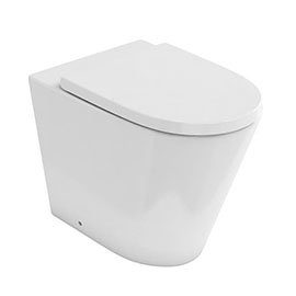 Britton Bathrooms Sphere Rimless Back To Wall Pan + Soft Close Seat Medium Image