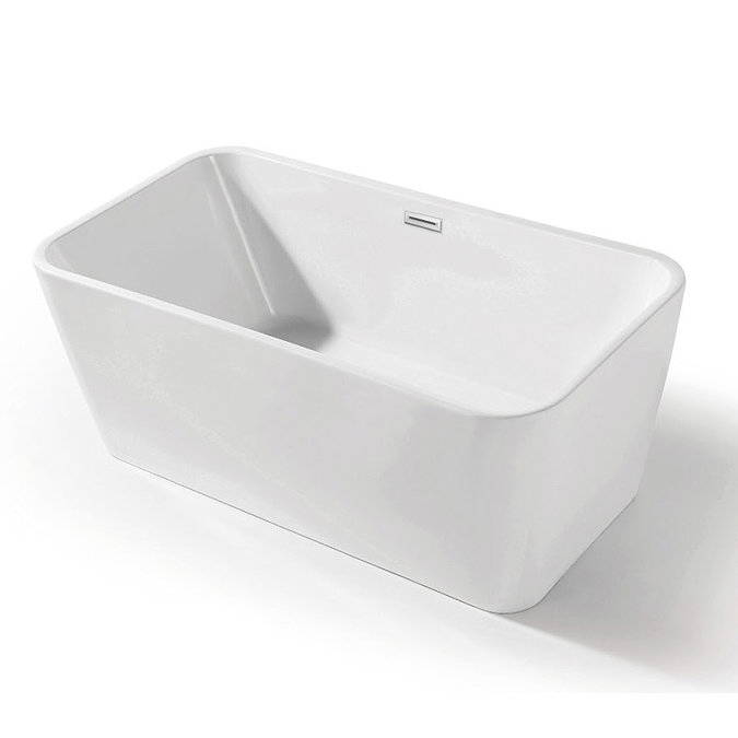 Brixham 1500 x 800mm Modern Double Ended Freestanding Bath Large Image