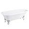 Bromley 1470 Small Single Ended Roll Top Bath + Chrome Legs  Standard Large Image
