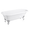 Bromley 1780 Single Ended Roll Top Bath + Chrome Leg Set  Feature Large Image