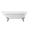 Bromley 1780 Single Ended Roll Top Bath + Rose Gold Leg Set  Feature Large Image