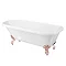 Bromley 1780 Single Ended Roll Top Bath + Rose Gold Leg Set  Standard Large Image