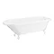 Bromley 1780 Single Ended Roll Top Bath + White Leg Set Large Image