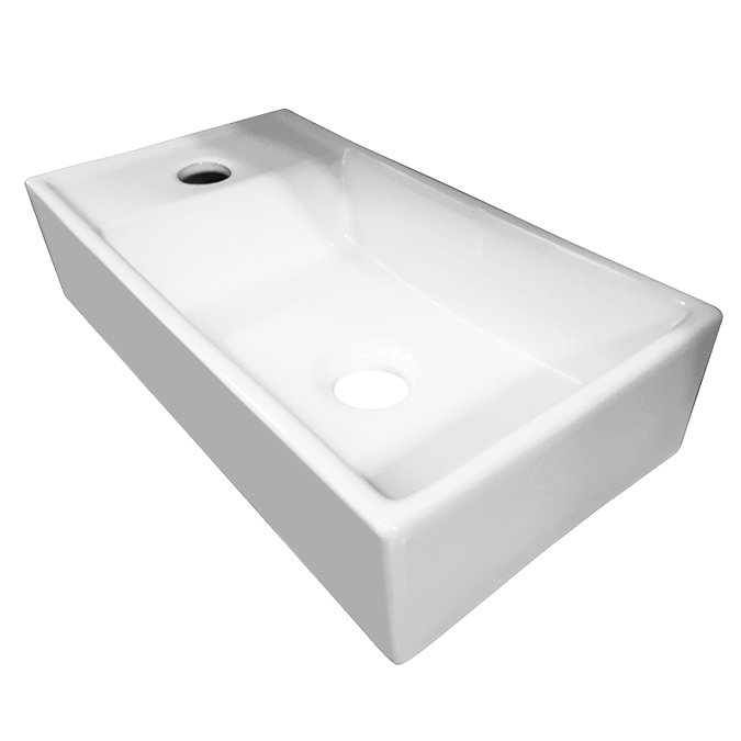 Bromley 410 x 220 Ceramic Counter Top Basin (1 Tap Hole) Large Image