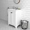 Bromley 628mm Traditional White Vanity Unit (Inc. Ceramic Basin) Profile Large Image