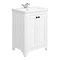 Bromley 600 Traditional White Vanity Unit (Inc. Ceramic Basin) Large Image