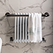 Bromley Black Nickel Traditional Wall Hung Towel Rail Radiator (742 x 492mm)