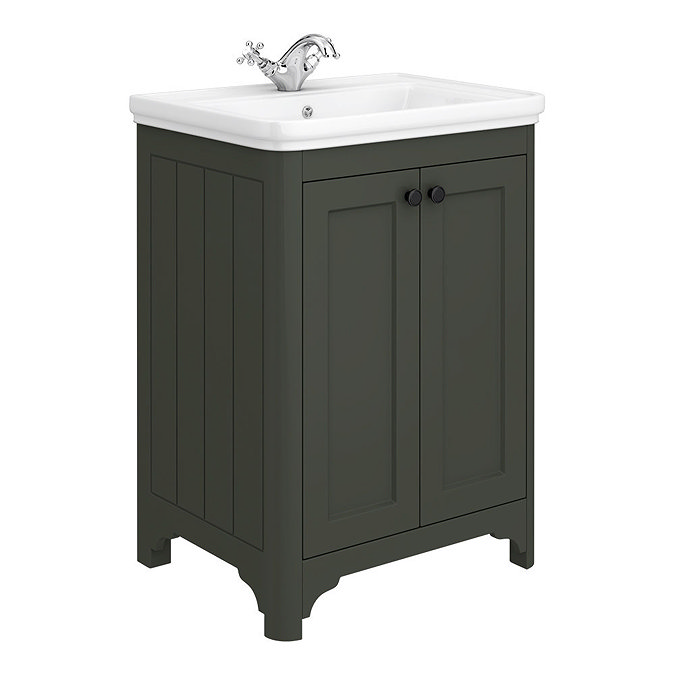 Bromley Grey Traditional Vanity Unit + Toilet Suite  Profile Large Image