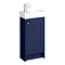 Bromley Traditional Blue Cloakroom Vanity Unit (inc. Ceramic Basin) Large Image