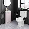 Bromley Traditional Pink Cloakroom Vanity Unit (inc. Ceramic Basin)  Profile Large Image