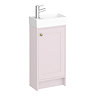 Bromley Traditional Pink Cloakroom Vanity Unit (inc. Ceramic Basin) Large Image