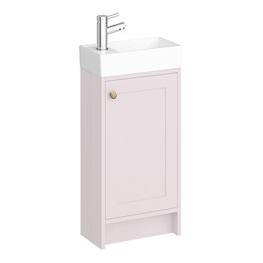 Bromley Traditional Pink Cloakroom Vanity Unit (inc. Ceramic Basin)  Profile Large Image