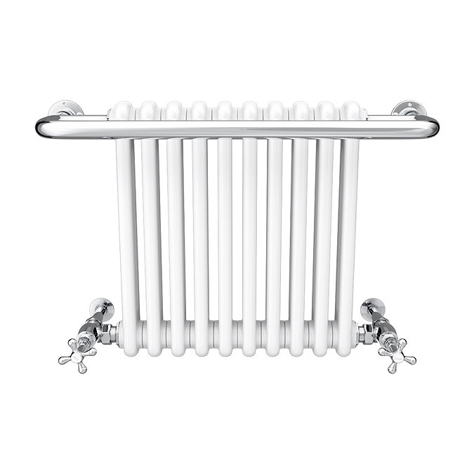 Bromley Traditional Wall Hung Towel Rail Radiator (with Valves and Summer Electric Heating Kit)