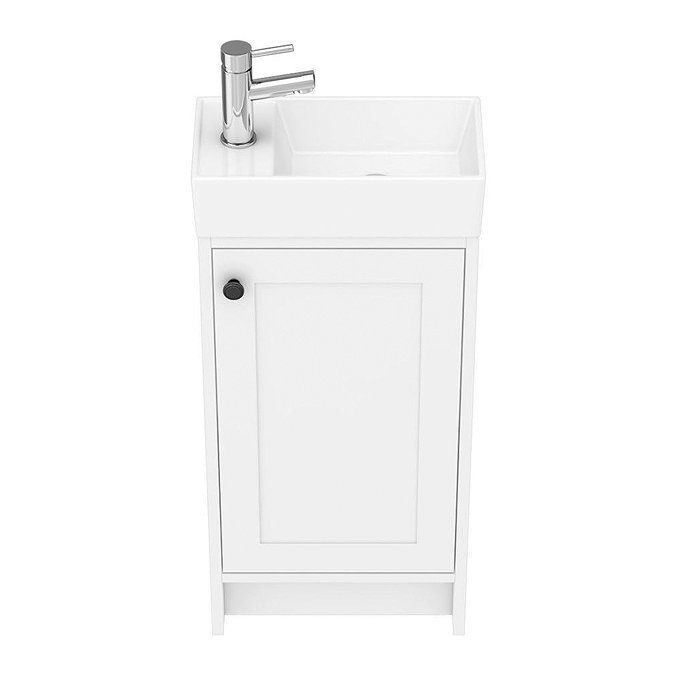 Bromley Traditional White Cloakroom Vanity Unit (inc. Ceramic Basin)  Standard Large Image