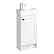 Bromley Traditional White Cloakroom Vanity Unit (Inc. Ceramic Basin) Large Image