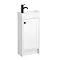 Bromley Traditional White Cloakroom Vanity Unit (incl. Matt Black Handle) In Bathroom Large Image