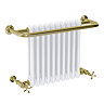 Bromley Vintage Gold Traditional Wall Hung Towel Rail Radiator (742 x 492mm)