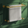 Bromley Vintage Gold Traditional Wall Hung Towel Rail Radiator (742 x 492mm)