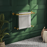 Bromley Vintage Gold Traditional Wall Hung Towel Rail Radiator (742 x 492mm)