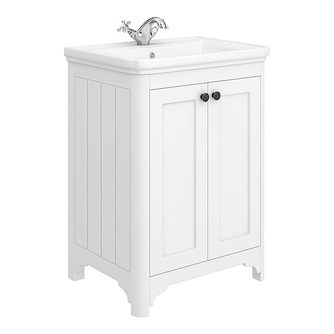 Bromley White Traditional Vanity Unit + Toilet Suite  Profile Large Image