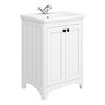 Bromley White Traditional Vanity Unit + Toilet Suite Profile Large Image