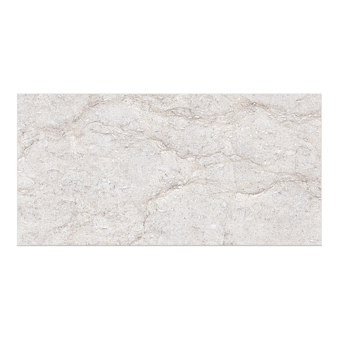 Bromo Light Grey Gloss Stone Effect Wall Tiles - 300 x 600mm